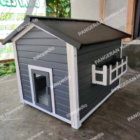 Kandang Kucing Kayu Tingkat Premium Minimalis | Rumah Kucing
