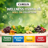 CURELIX Essential Roll On Aromatherapy Set (4 in 1)