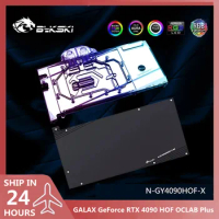 Bykski N-GY4090HOF-X,4090 Water Block for GALAX GeForce RTX 4090 HOF OCLAB Plus GPU Card /VGA Copper Cooling Radiator RGB SYNC