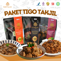Paket 3 Takjil Favorit by Katuju – Rendang Daging, Lokan & Jantung Pisang Frozen Food | Makanan Mina