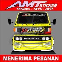 Stiker Cutting Kaca Depan + Decal Kabin Depan Truck Umplung