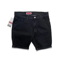 Celana Pendek Jeans Pria Kain Stretch / Bisa Melar Garmen Wash
