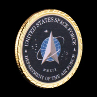 United States Space Force Department of The Air Force Collection Art Commemorative Coin Plated Collectibles Coin Military Coin