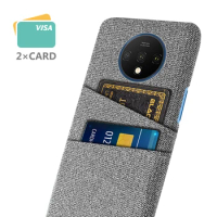 Oneplus 7T Phone Case, Luxury Fabric Phone Cover, Dual Card, 6.55 ", HD1901, HD1903, HD1900
