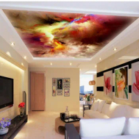 3d ceiling murals wallpaper Colorful sky ceiling 3d customized wallpaper 3d wallpaper for room ceiling wallpaper