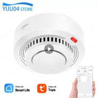 Tuya Smoke Alarm Fire Protection Smoke Detector Smokehouse Combination Fire Alarms Home Security System Control Firefighters