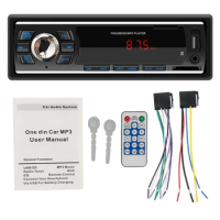 1 DIN Car Stereo Audio Automotivo Bluetooth Car Hands-Free Bluetooth With USB USB/SD/AUX Card FM MP3 Player PC Type:ISO-6249