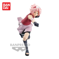 Original Banpresto Vibration Stars Anime Naruto Haruno Sakura PVC Action Figures Collection Model Toys Figurine