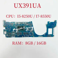 UX391UA Mainboard For ASUS ZenBook UX391UA Laptop CPU: I5-8250U I7-8550U RAM: 8GB / 16GB 100% Test OK