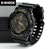 G-SHOCK 黑金色雙顯手錶 柒彩年代【NECG11】casio