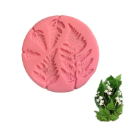 Sugarcraft DIY 3D Fern Leaf Silicone Cake Mold Mimosa Fondant Molds Cupcake Chocolate Gumpaste Moulds Baking Pastry Tools