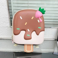 LC - Tas Ransel Anak sekolah TK SD Bentuk ice cream es krim coklat FT16 NEW 24 x 11 x 28 cm FT16 NEW