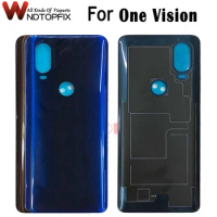 6.3" For Motorola One Vision Back Battery Cover Door Rear Glass Housing Case For Moto One Vision / P50 Battery Cover Housing