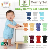 Baju Set Bayi - Libby Comfy Set Baju Pendek 1-2Y Buckskin