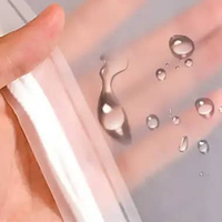 TaffPACK Pouch Plastik Serut Drawstring Bag Size M - Penyimpanan Sandal & Alat Mandi, Transparan Put