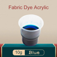 Fabric Dye Pigment Sky Blue 10g for Dye Clothes,Feather,Bamboo,eggs and Fix  Faded Clothes Acrylic Paint