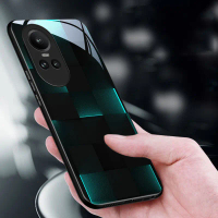 เคสกระจกนิรภัยแบบบางเฉียบ, สำหรับ OPPO Reno 10 Pro 5G, Reno 10 5G, Reno 8 Pro 5G, Reno 8 Lite, Reno 