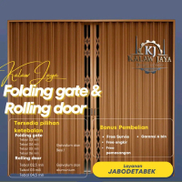 rolling door & folding gate almumium galvalum dan besi