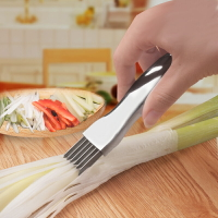 切蔥絲神器超細家用廚房不銹鋼切絲刀刮蔥刨蔥花多功能切菜器工具