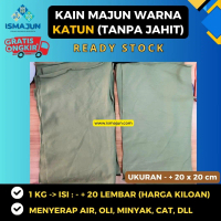 KAIN MAJUN WARNA KATUN - LEMBARAN