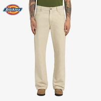 DICKIES - Hickory Loose Straight Carpenter Trousers - Celana Panjang (Inseam 32 Inch) 32 EUCALYPTUS