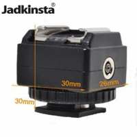 Jadkinsta New Flash Hot Shoe Adapter for Canon Camera Convert for Nikon Flash PC Socket C-N2
