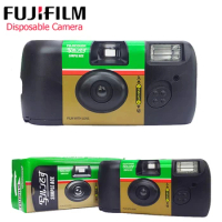 Fuji 1-3 Pcs Fujifilm SIMPLE ACE ISO 400 Power Flash 27 Photo Exposure Disposable Disposable Film Camera (Expiration Date: 2025)