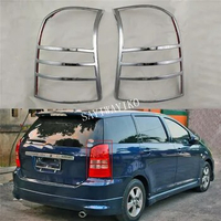 For Toyota Wish 2003 2004 2006 2008 2009 ABS Chrome plated Rear Light Lamp Cover Trim Tail Light Cover 2pcs