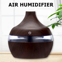 300mL Wood Aromatherapy Diffuser Ultrasonic Nano Spray Air Humidifier Aroma Essential Oil Diffuser Cool Mist Maker