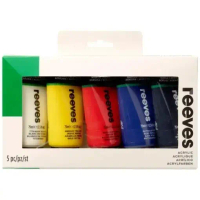 Reeves Acrylic Artists/Acrylic Color Paint Set/cat akrilik 5x75ml