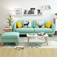 沙發 大沙發 沙發椅 北歐風格布藝沙發小戶型簡約現代客廳單雙人三人整裝日式公寓