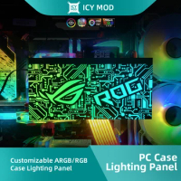 5V Addressable RGB LED Lighting PC Case Lighting Panel GPU Backplate DIY Side Panel Customizable MODDING Colorful RGB AURA SYNC