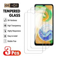 3Pcs Full Cover Tempered Glass For Samsung Galaxy A04 A14 A24 A34 A54 Screen Protector M04 M14 M54 Transparent Protective Film