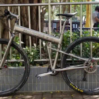 Custom titanium fold bike frame with the big wheel, China titanium bike frame, XACD road frame in Titanium