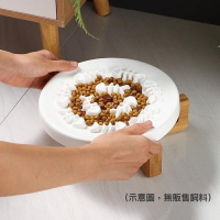 『台灣x現貨秒出』陶瓷魚骨慢食盤貓狗寵物慢食碗架
