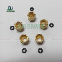 Solvent Inkjet M8 Copper Nut Screw Joint 8mm O ring for Epson Roland Mimaki Mutoh Infiniti Witcolor Chinese Printer 4OD*3ID Tube