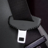 1pcs Car Seat Belt Cover PU Leather Protective Cover Anti-collision Safety for Nissan versa 350z nv200 rogue s13 300zx Almera X-