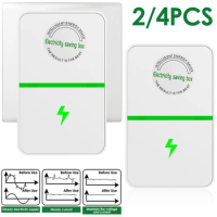 2/4Pcs Power Saver 90V-250V Electric Energy Saver US Standard Household Electricity Saving Box Smart Portable Electric Bill