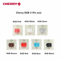 Original Cherry MX Mechanical Keyboard Switch Silver Red Black Blue Brown Pink Axis Shaft Switch 3-pin Cherry Clear RGB Switch