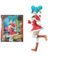 Original Anime Figure VOCALOID Hatsune Miku 2021 Christmas MIKU Action Figure Toys for Kids Gift Collectible Model Ornaments