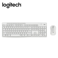 【Logitech 羅技】MK295 靜音鍵鼠組-珍珠白【三井3C】