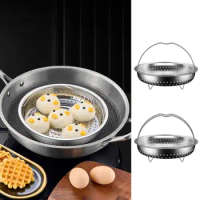 Steamer Basket Pot 304 Stainless Steel Instant Cooker With Handle Draining Drainer Cooking Utensils Kitchen Home Accessories