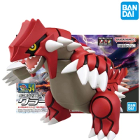 Bandai Model Original Pokemon Anime Groudon Action Figure Assembly Model Toys Collectible Ornaments Gifts for Children