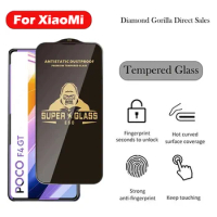 Black King Kong Tempered Glass for Redmi Note 12 13 Pro Plus 12C 13C Screen Protector for Xiaomi Poco X6 X5 Pro F5 F4GT F3GT