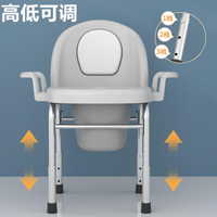 摺疊不銹鋼老人坐便椅便攜式行動馬桶孕婦坐便器家用廁所蹲坑神器 全館免運