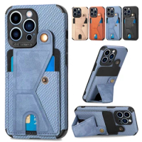 2024 Card Slots Wallet Case for Samsung Galaxy A13 A14 A23 A33 A53 A73 A34 A54 A50 A32 S23 S22 S21 S20 S21FE Foldable Kickstand