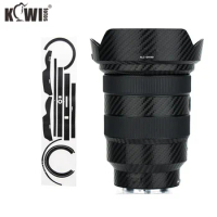 Kiwi Anti-Scratch Lens and Lens Hood Cover Sticker Protector For Sony FE 16-35mm f/2.8 GM Lens (SEL1635GM) Carbon Fiber Black