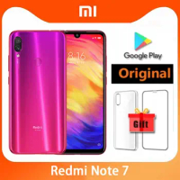 Original Xiaomi Redmi Note 7 / 7 PRO Smartphone 4G/6G 64G/128G Snapdragon 660AIE Android Mobile Phone 48.0MP+5.0MP Rear Camera