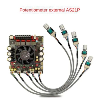 AS21P Bluetooth 5.1 Digital Power Amplifier Board 2.1 Channel TPA3255 DC 18-50V For Subwoofer Speaker Easy Install External