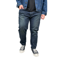 【Last Taiwan Jeans 最後一件台灣牛仔褲】大尺碼錐形牛仔褲 微彈 偏薄(38腰~44腰)